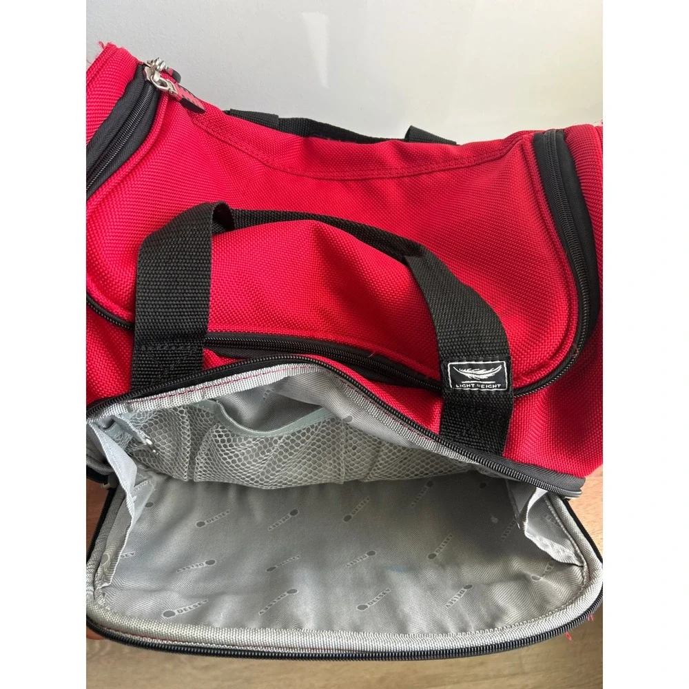 Delsey Red Duffel Bag Unisex